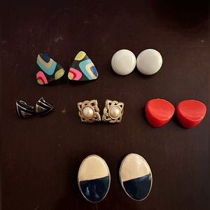 5/$20 6 pair of clip on Avon earrings